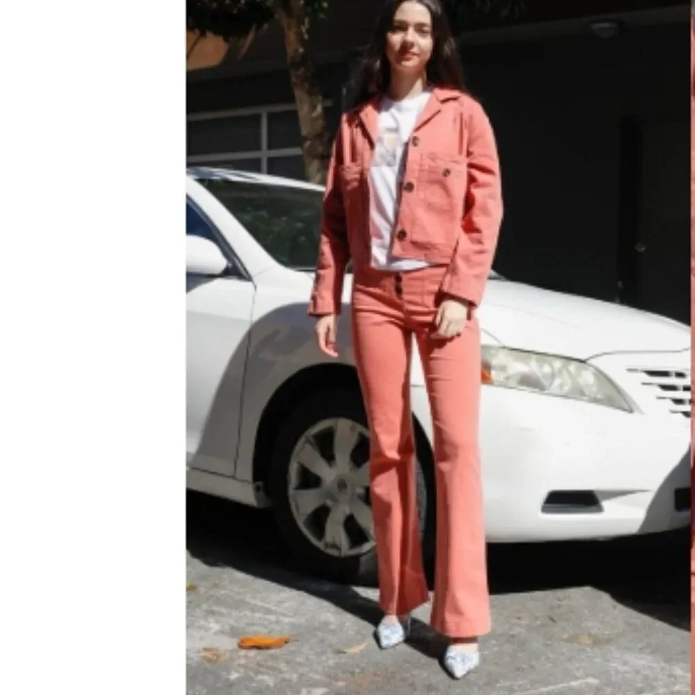 Like New! Paloma Wool Margherita Pants High Waisted in Coral in Size 36 - Picture 15 of 15